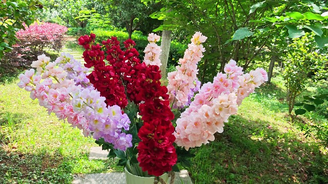 フランツコレクション(花瓶 ) Flower Tall Doble Base Amazon.com: White Delphinium Artificial Flowers,5PCS Faux Larkspur